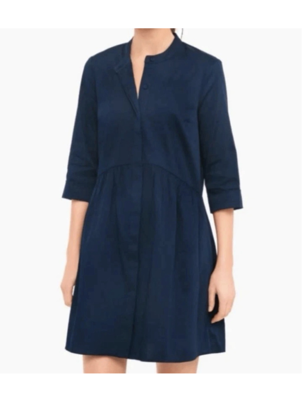 TUCKERNUCK Mini Shirt Dress Small Blue Preppy Minimalist Coastal Nautical $150